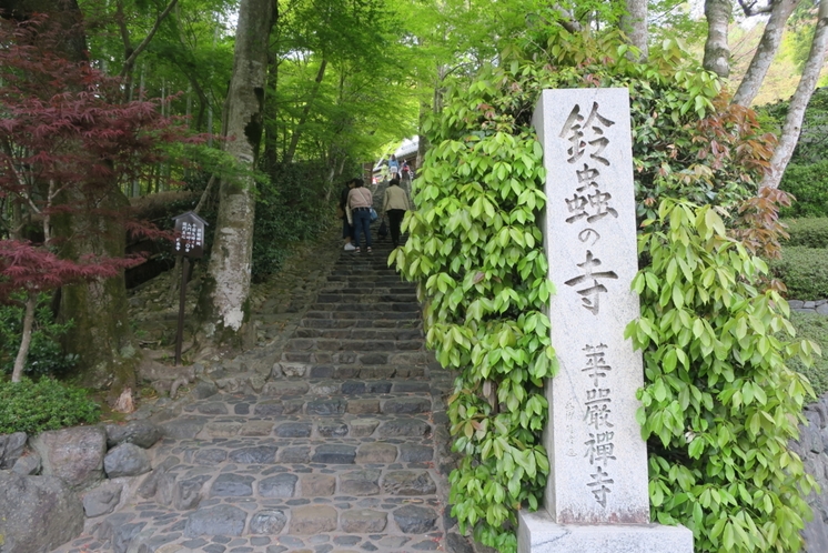 【華厳寺（鈴虫寺）】■車で8分　■自転車で10分　■徒歩19分