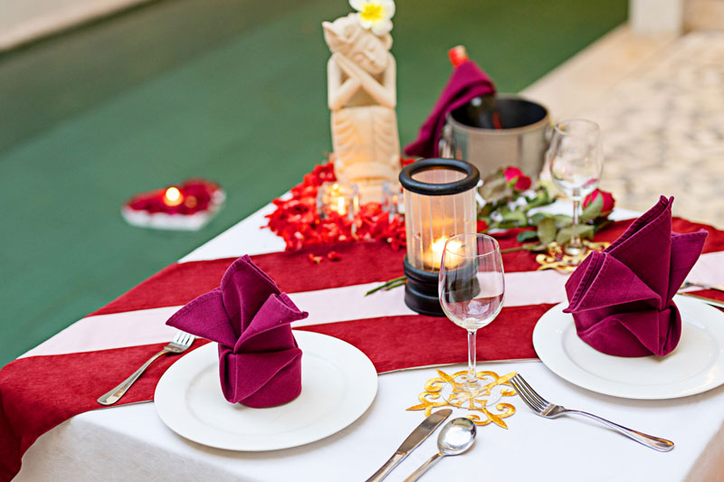 ロマンチック・ディナー 　一例