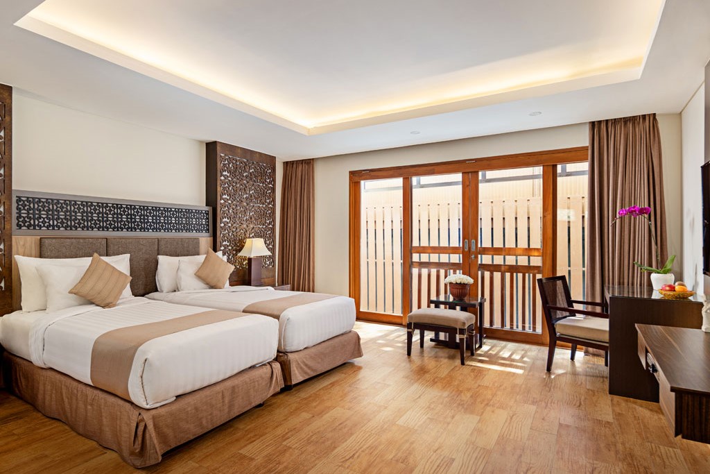 2ベッドルーム・プールヴィラ／シングルベッド2台　一例