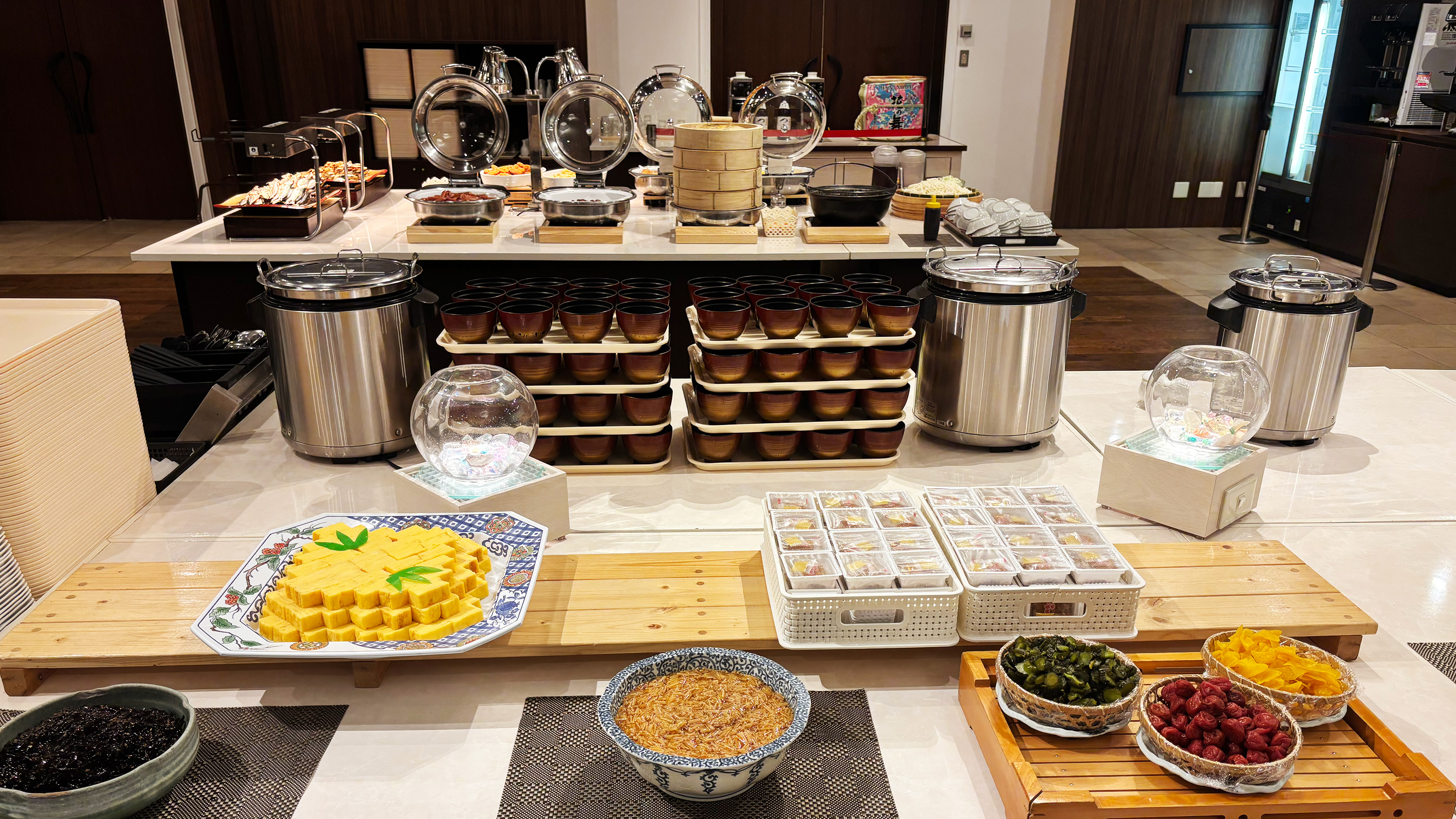 朝食バイキング　ご飯のお供コーナー