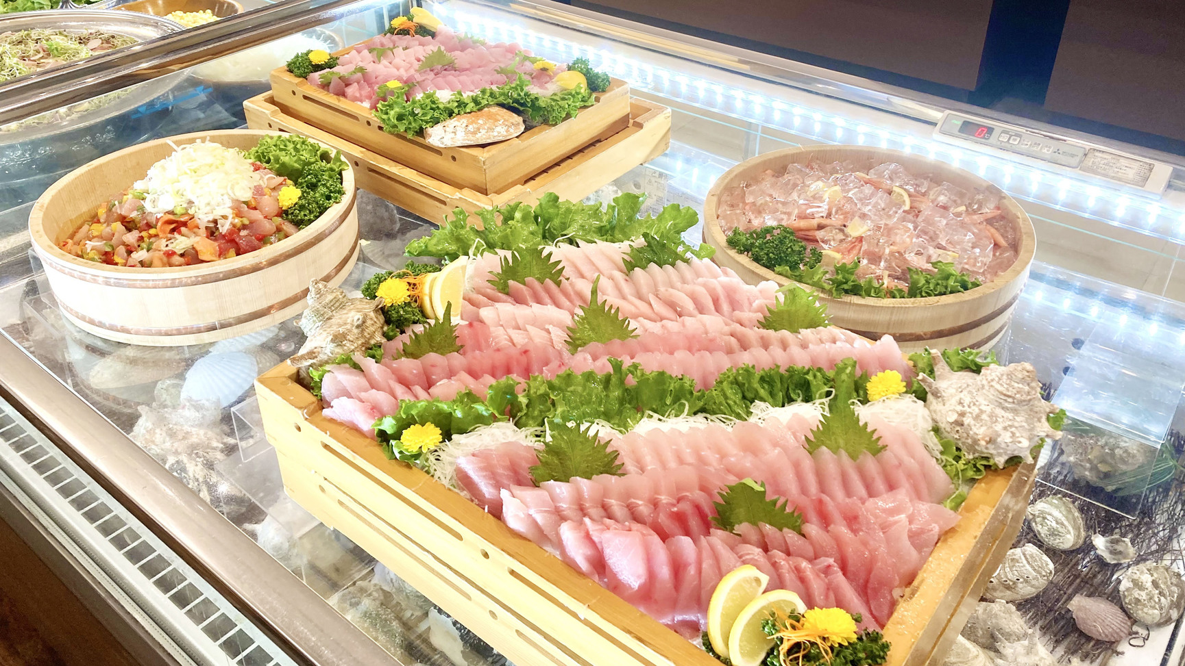 夕食バイキング　お刺身コーナー