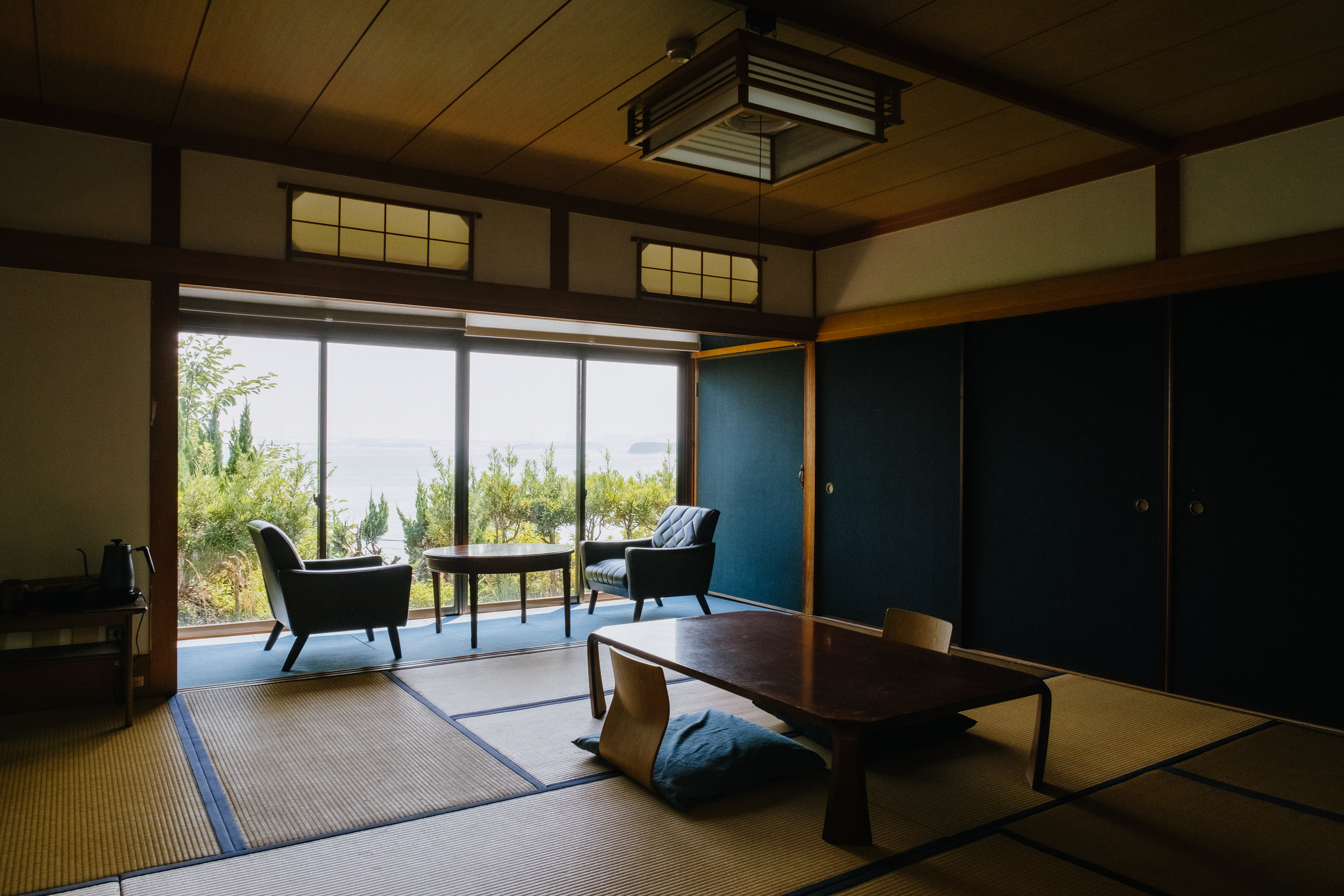 瀬戸内海が一望できるデニム和室「Akane」