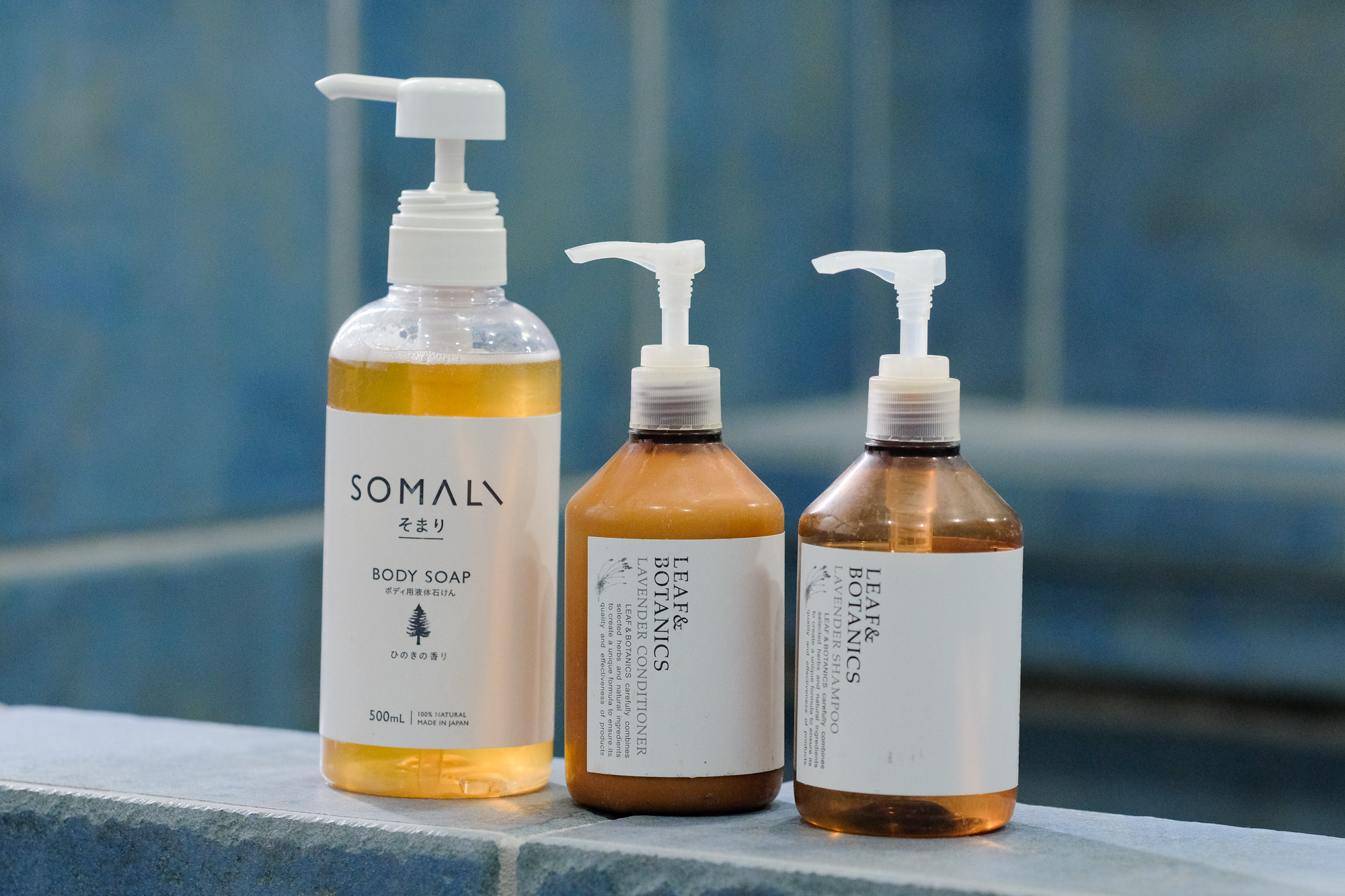 シャンプーやボディソープは、天然由来のやさしいものを。