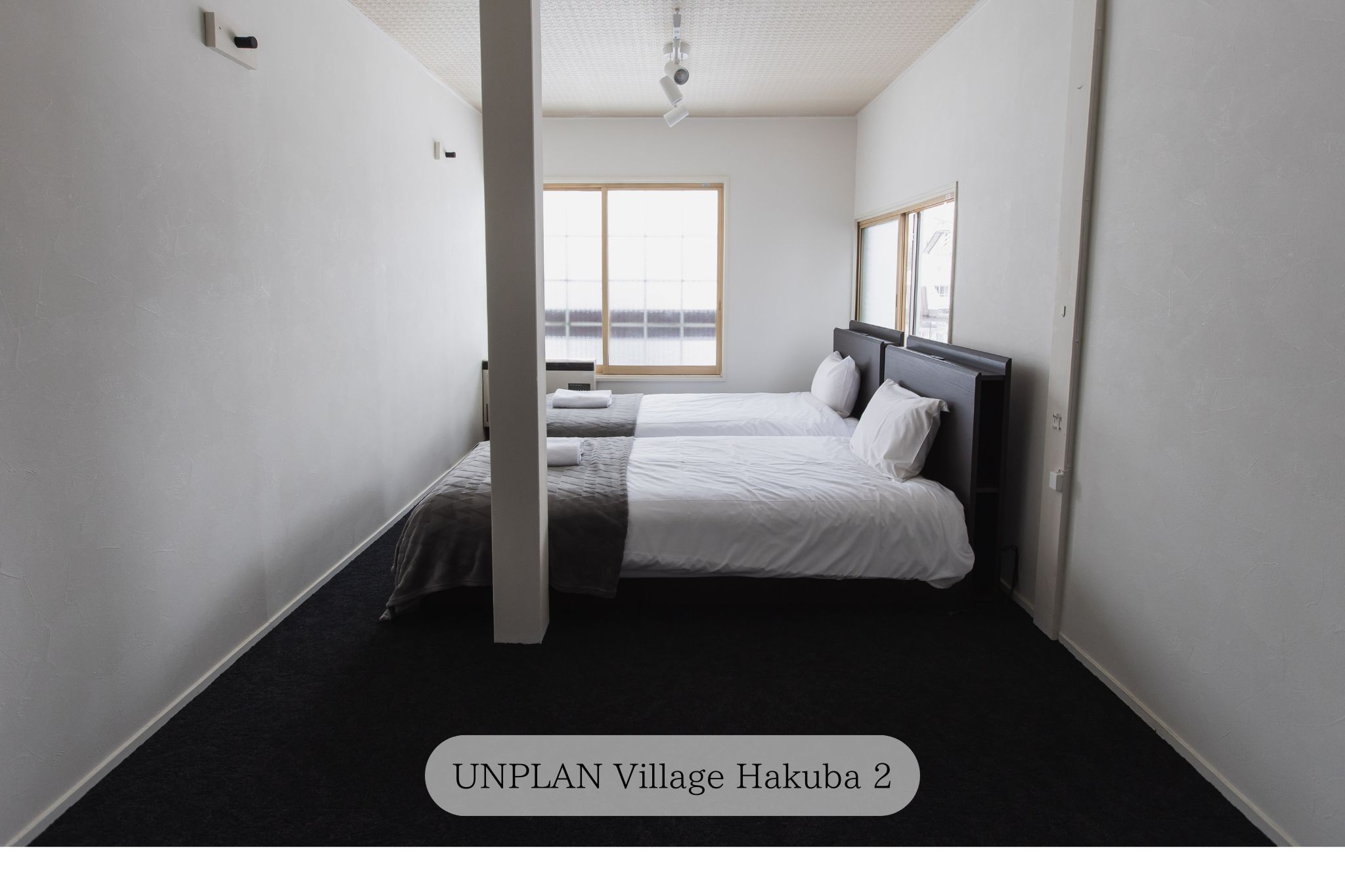 【unplan village hakuba2 別館 】ツイン＋布団１セット（shared)
