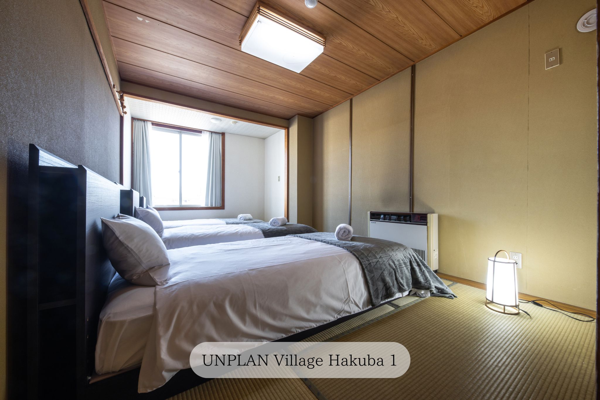 【unplan village hakuba】トリプルルーム（共有バスルーム）