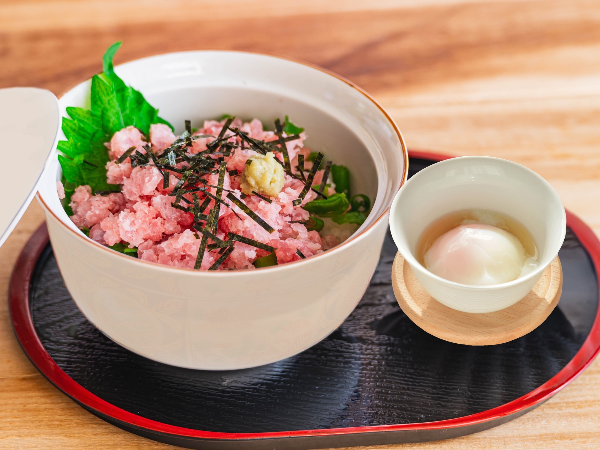 ☆夕食にねぎとろ丼（アボカドと温泉卵付き）＋自家製朝食ビュッフェ付きプラン