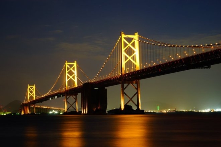 瀬戸大橋夜景