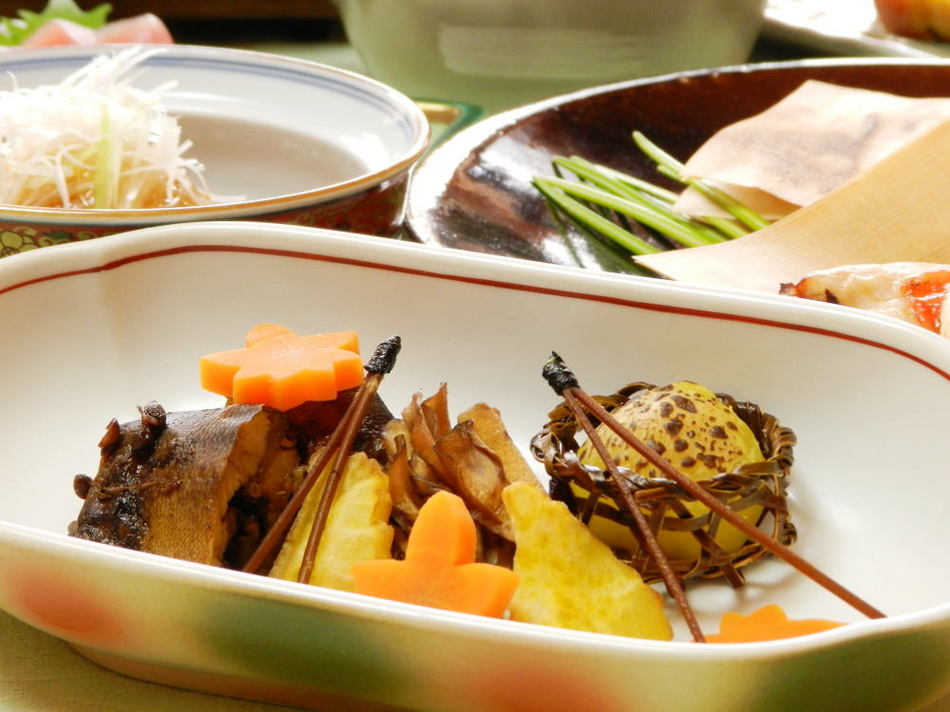 An example of Kaede-style appetizers