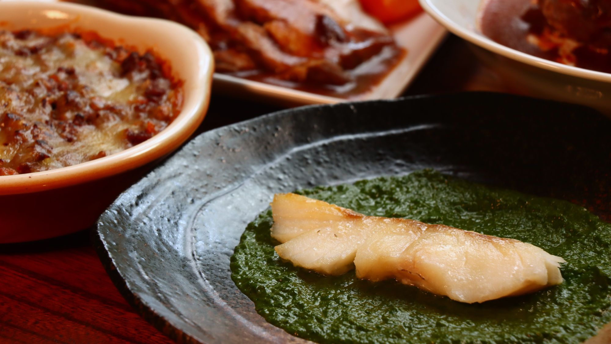 ◇鱈のソテー 大葉ソース添え