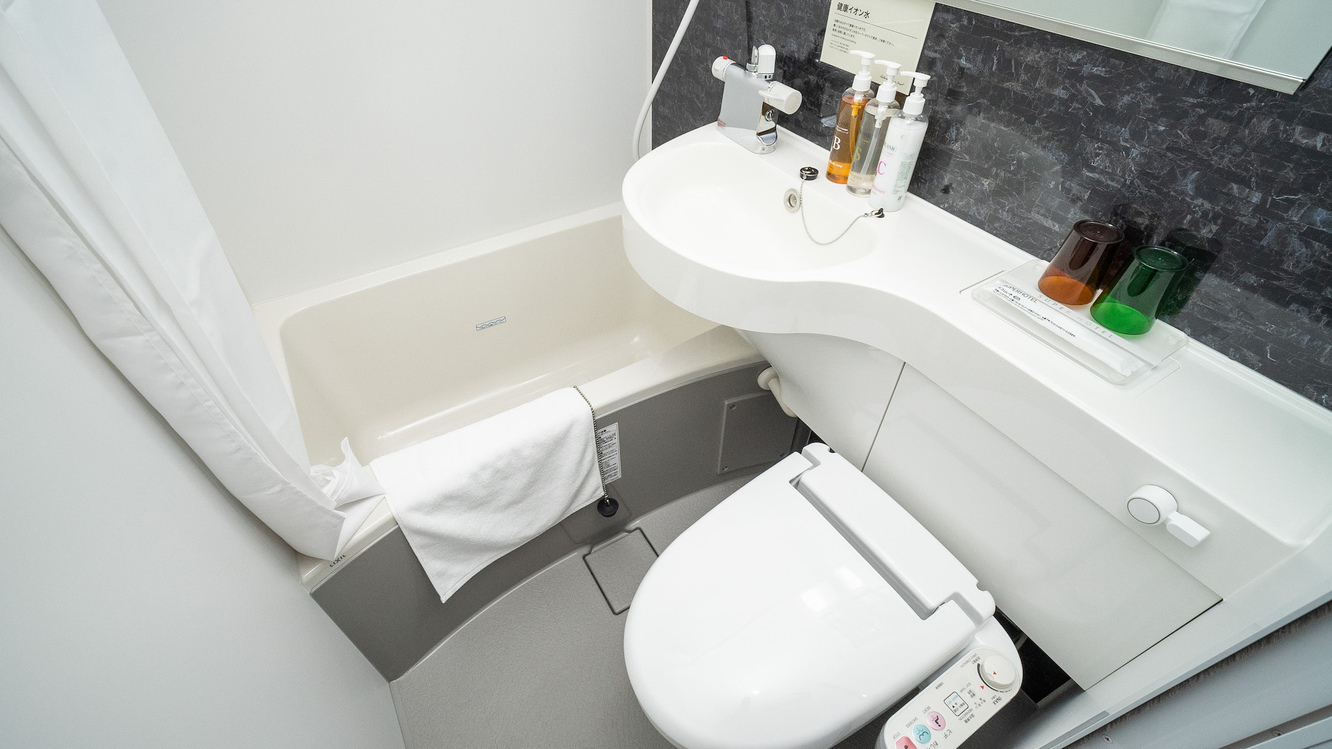 全室にユニットバス完備