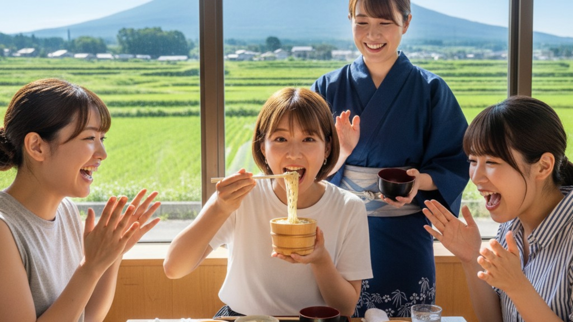 名物わんこそばを食べ矢巾観光！※イメージ