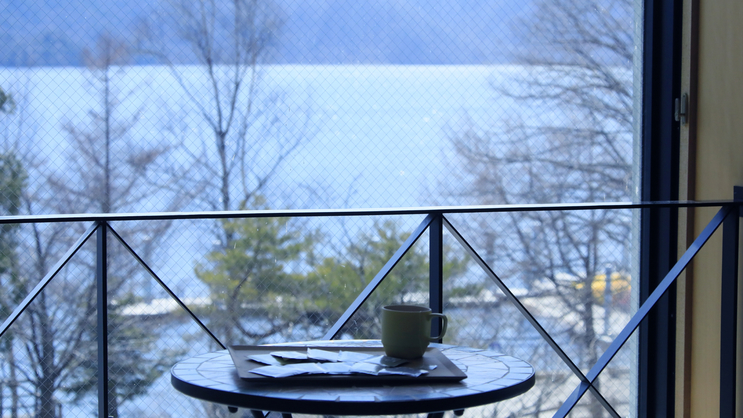 【リラックス】紅茶を愉しみながら中禅寺湖を眺めて一息*