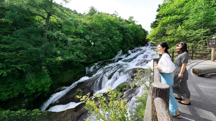 【周辺観光「竜頭ノ滝」／車で10分】奥日光エリアでは紅葉が訪れる時期が最も早い場所でもある