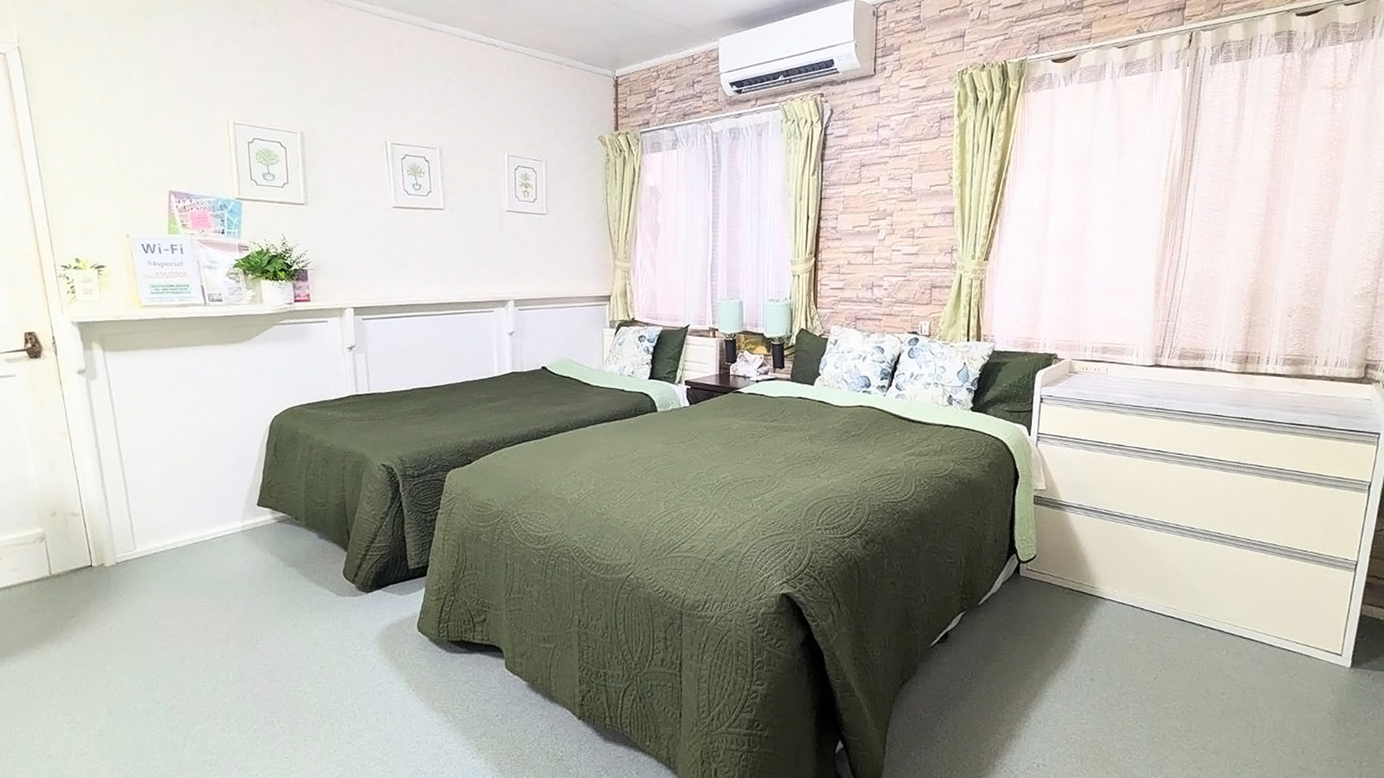 ・【洋室ツイン（フレッシュアメリカン）】事前リクエストでエキストラベッド1台追加可能！