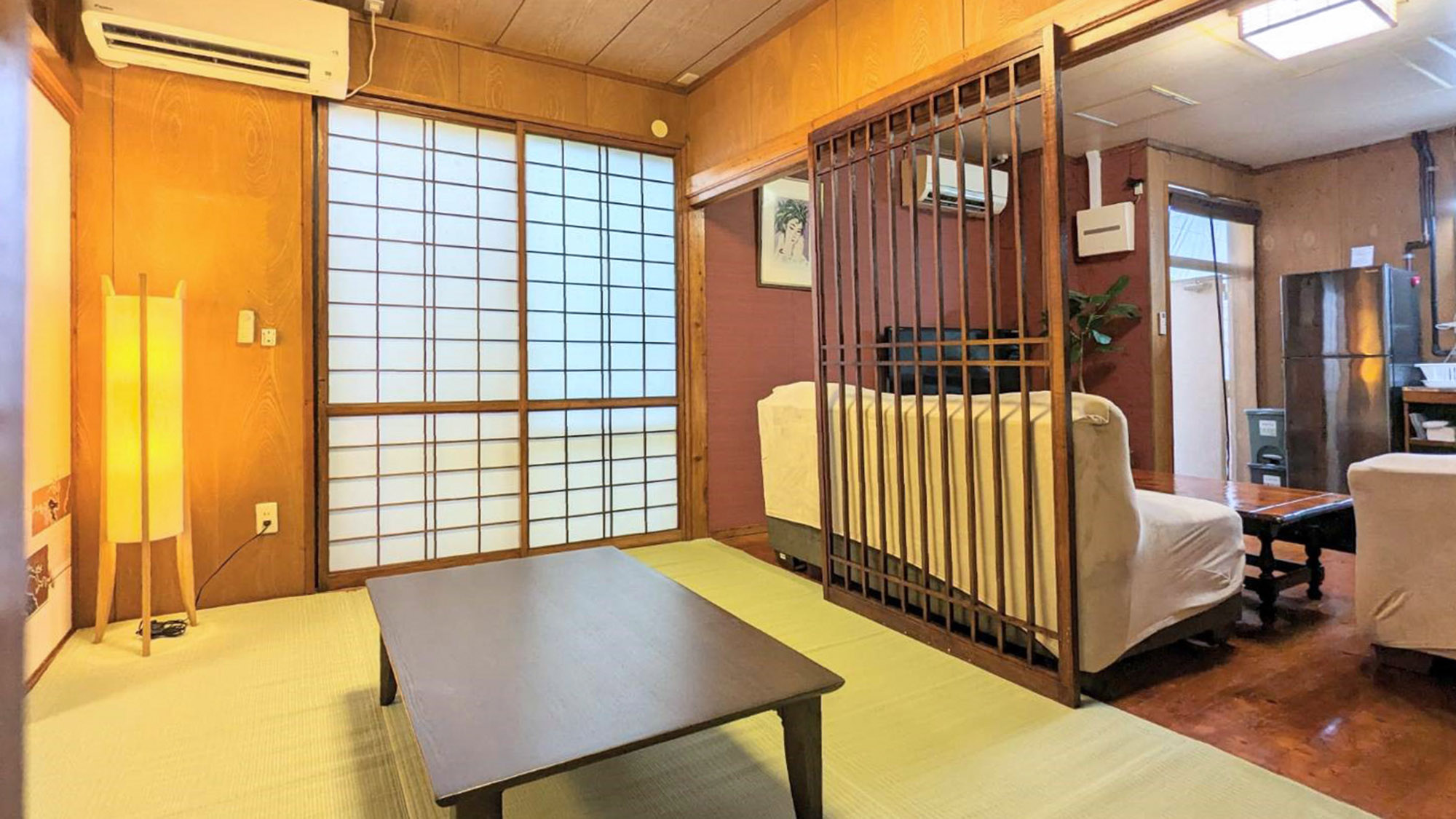 ・【2LDK個室（オキナワン）】足を伸ばしたり、寝転んだり自由に過ごせる畳のお部屋