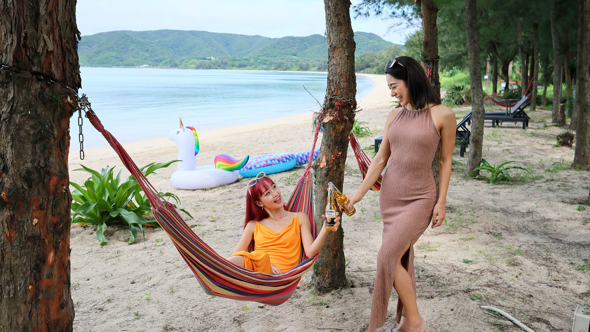 ・【プライベートビーチ】ハンモックに揺られて疲れた心や頭を研ぎ澄ます