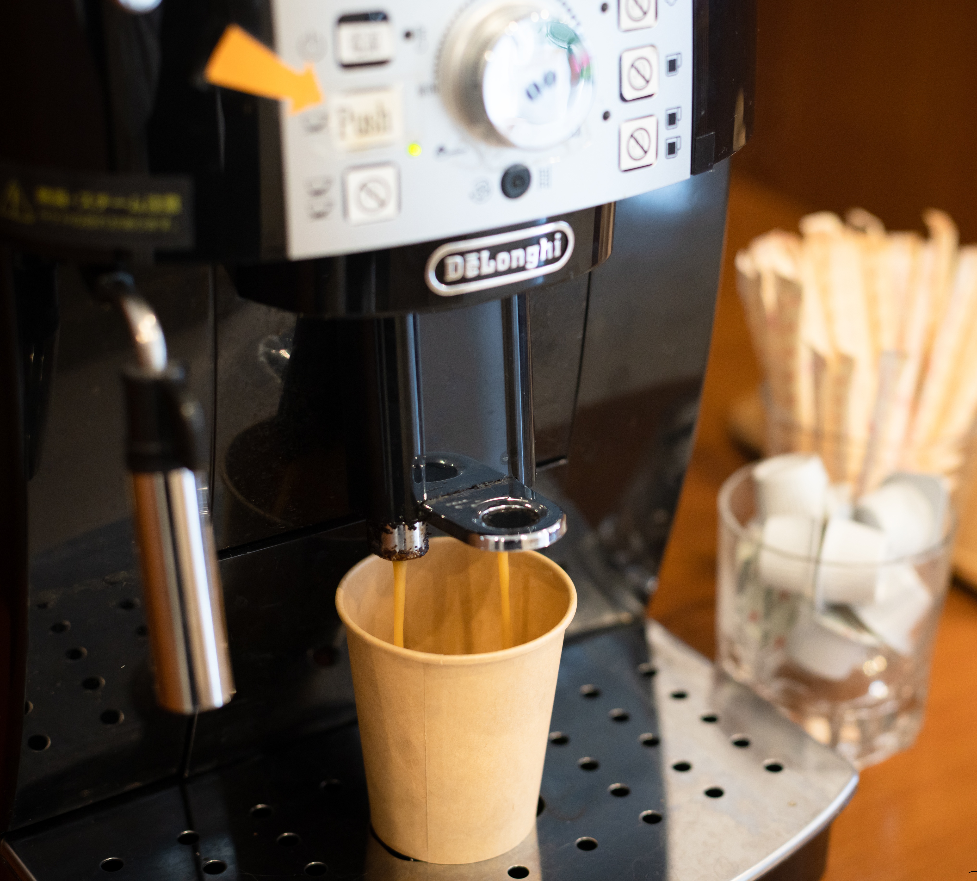 無料挽きたてコーヒー　何度でもご利用いただけます