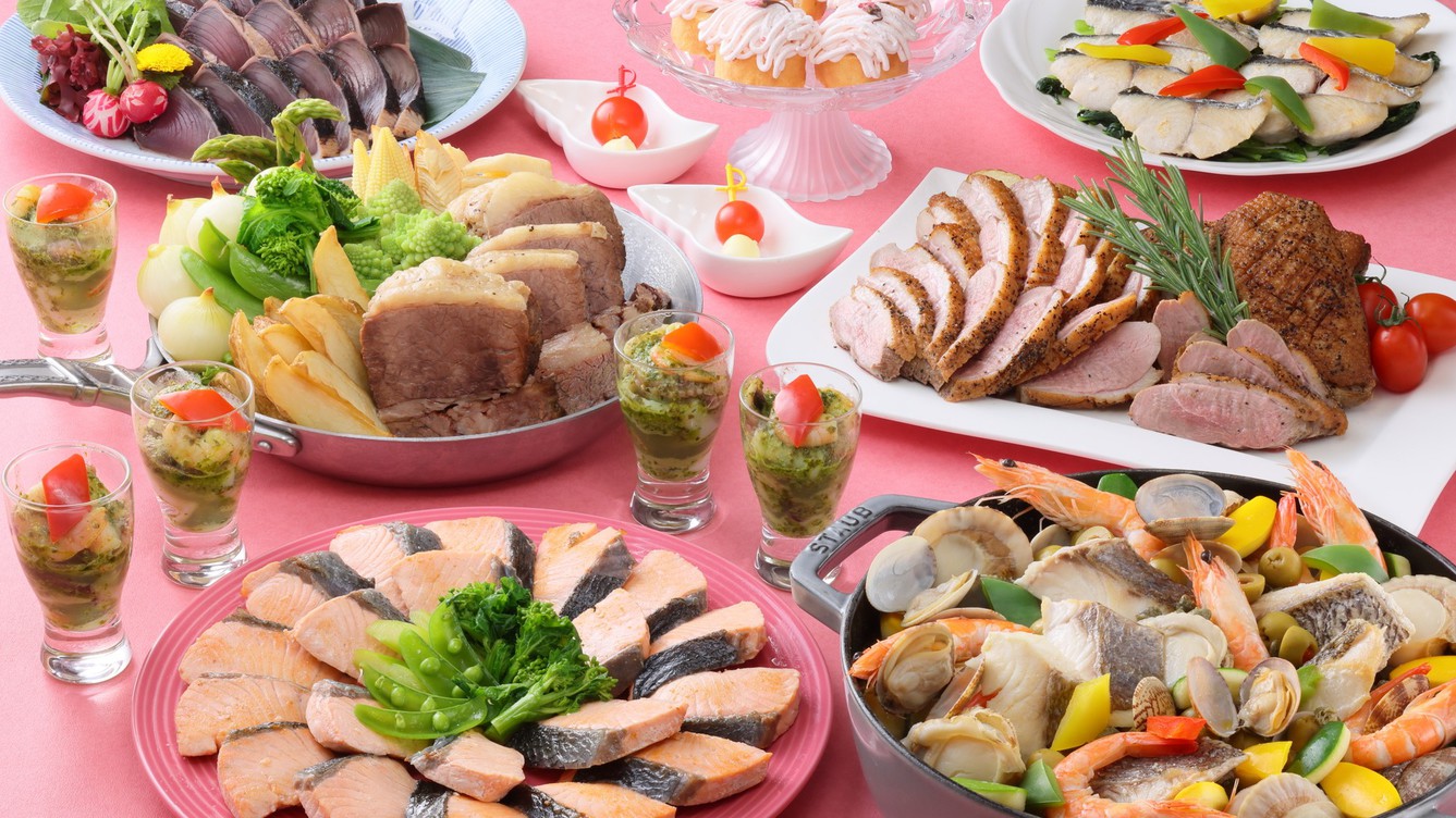 ◆奈良の恵み、四季折々の味覚◆レストラン「セリーナ」のディナーブッフェ／夕朝食付き