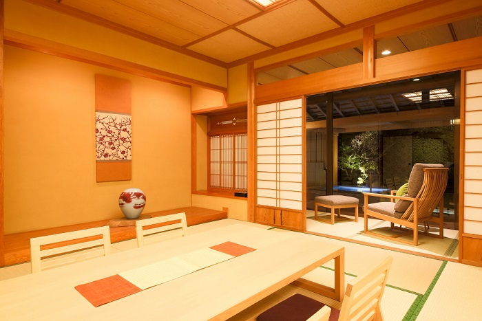 Guest room with open-air bath "Ume" panoramic view