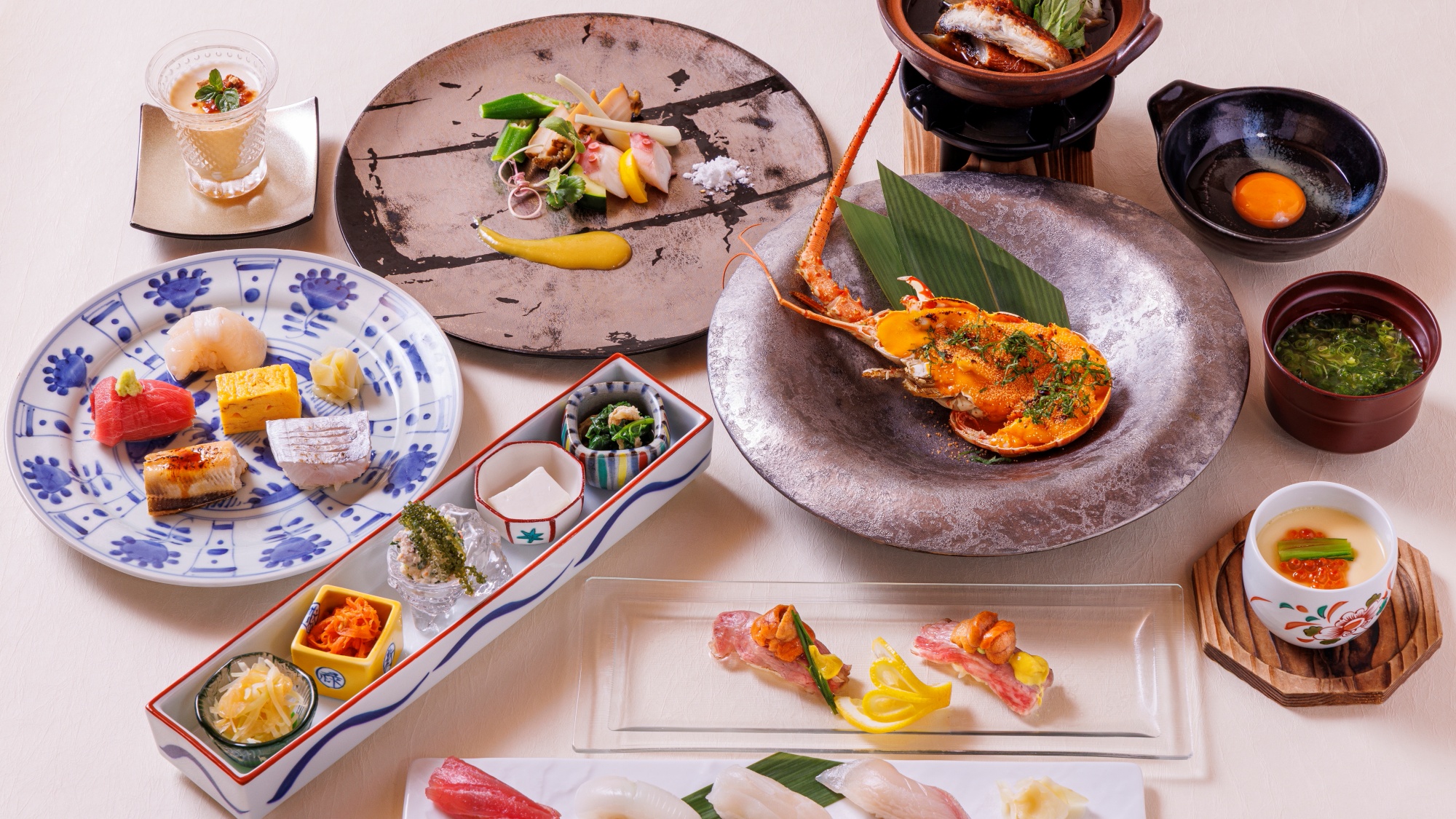 夏メニュー　寿司会席　つき