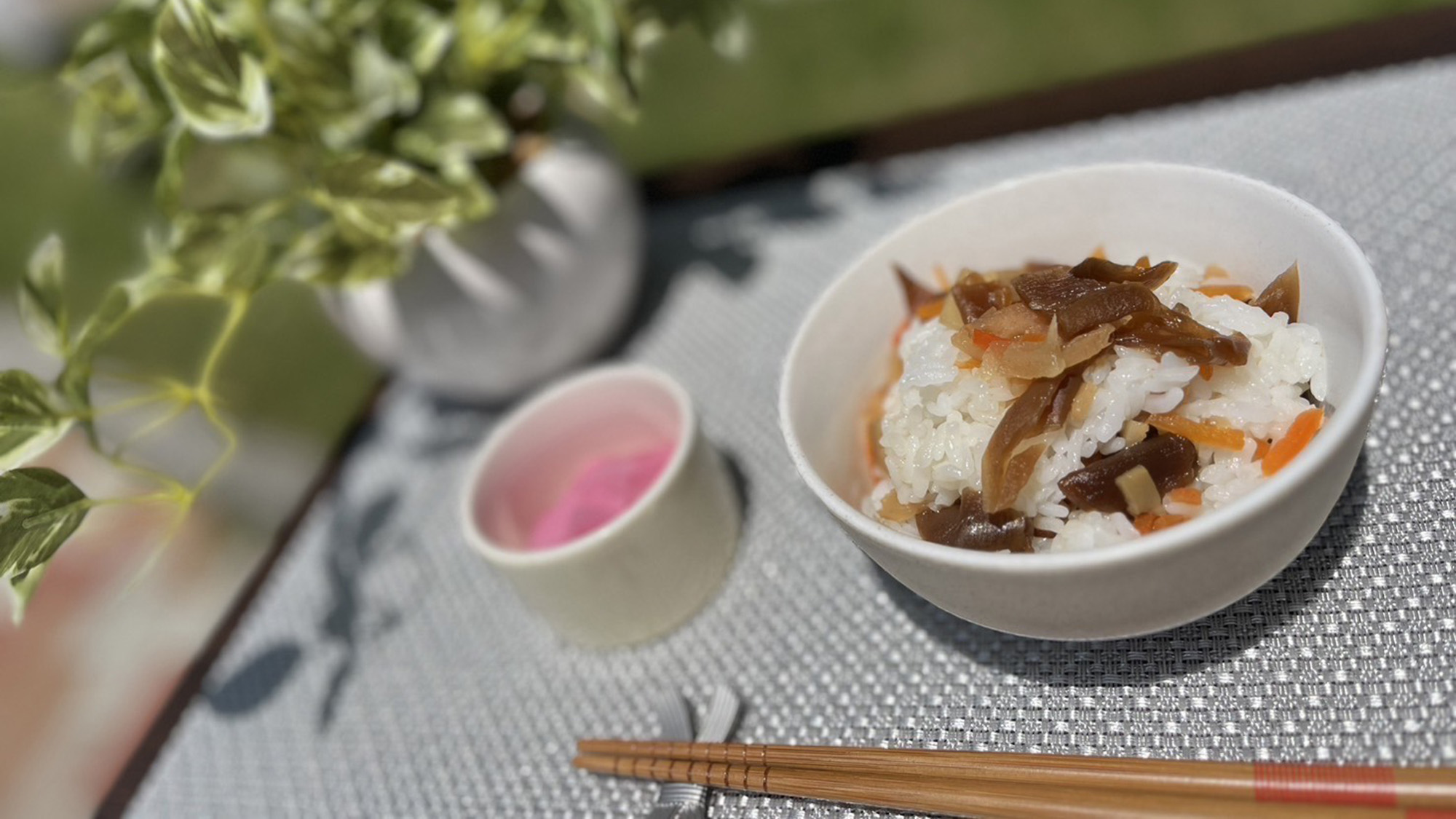 ご当地朝食メニュー「かんぴょうの混ぜごはん」