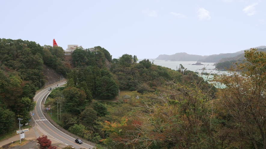 *【宿からの眺望】高台にあるからこそ望める三陸の絶景