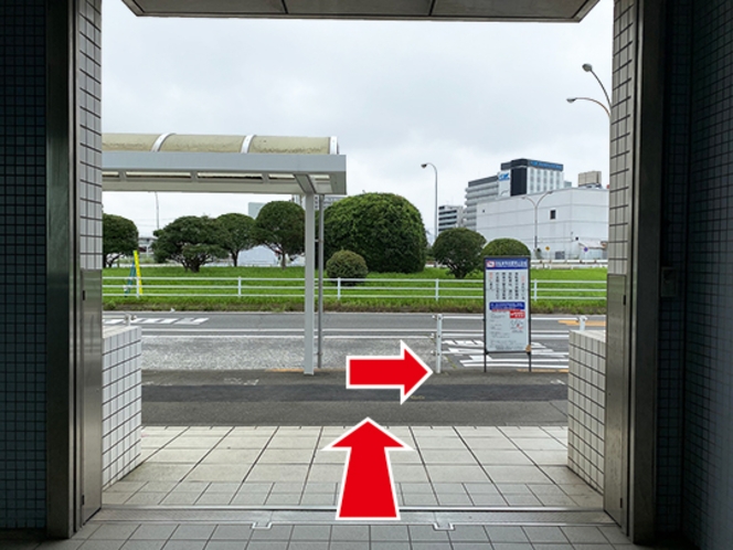 京急空港線「天空橋駅」A1出口からのルート-1