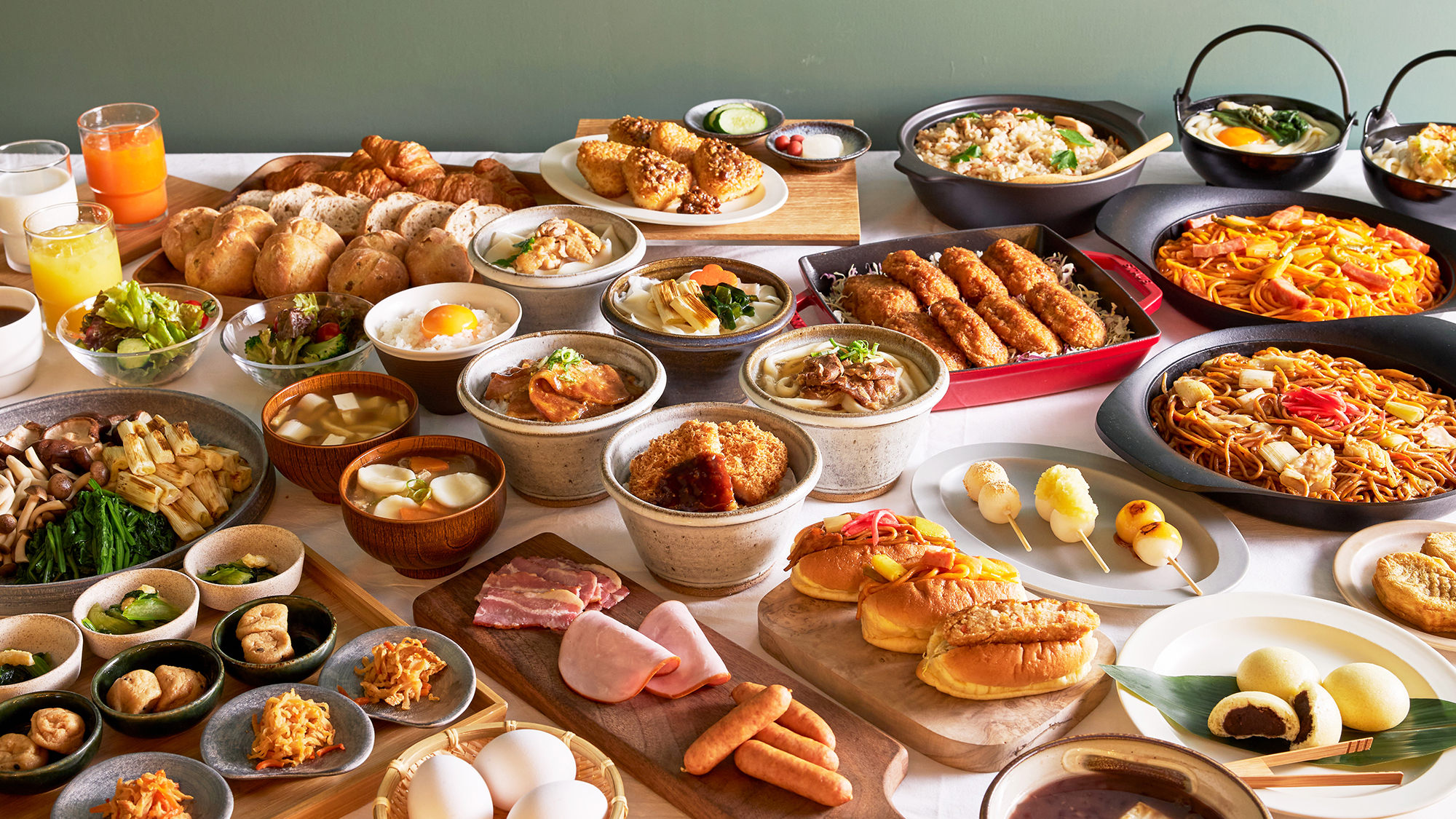 埼玉の美味しいフードが集まるマーケットのような朝食ビュッフェをお楽しみください。