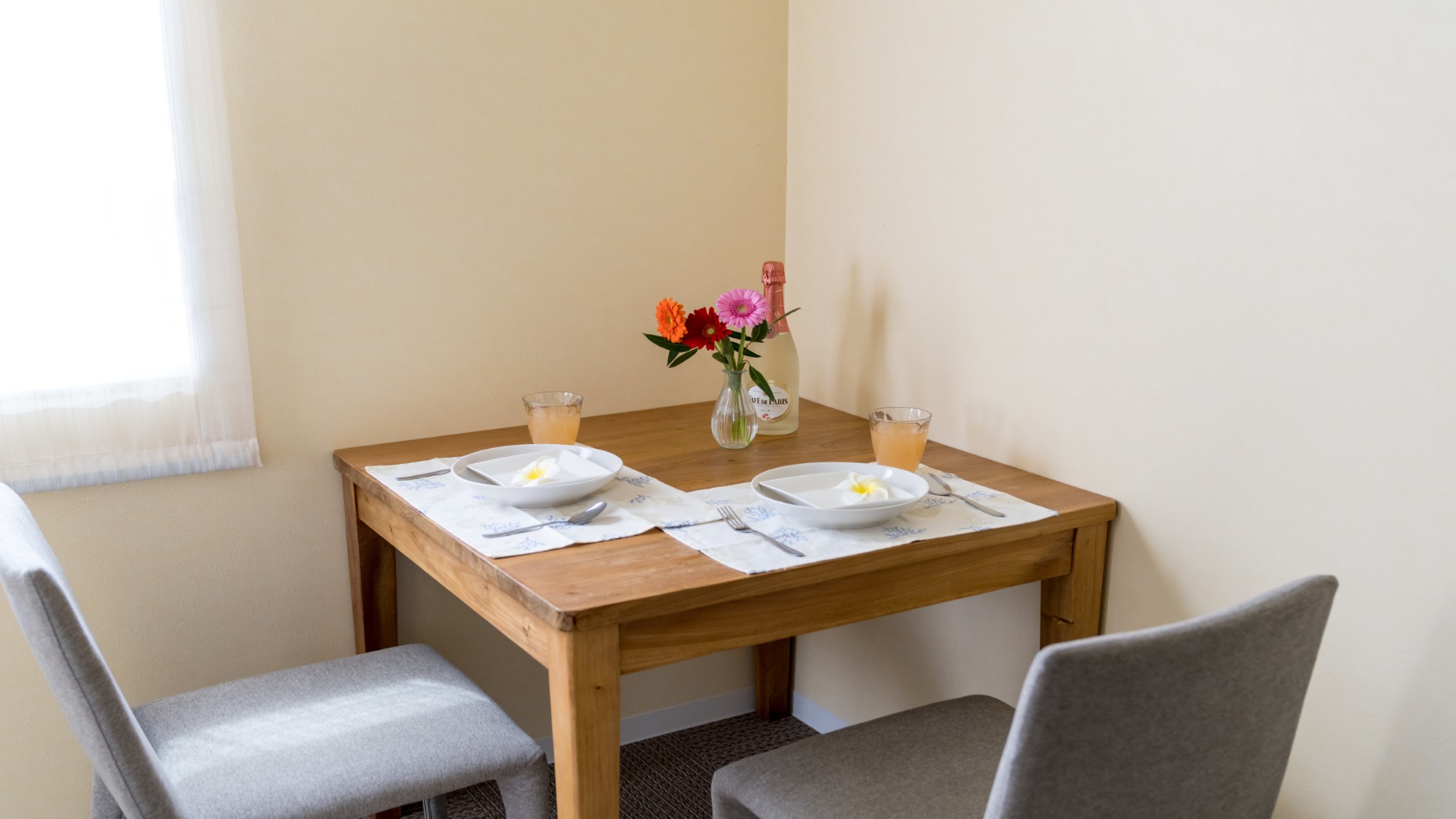 ツインルームエキストラベッド付き(４０平米)