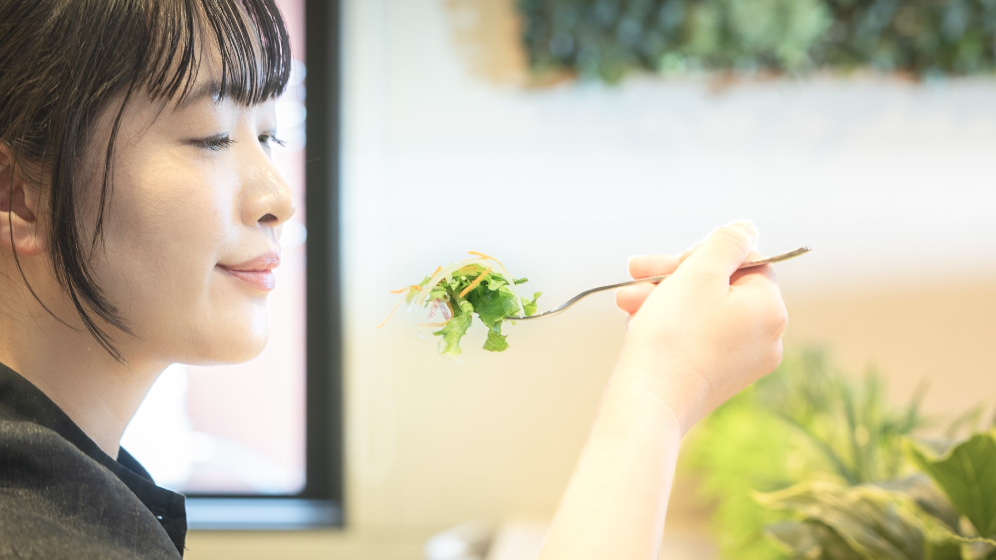 オーガニックサラダで健康増進！