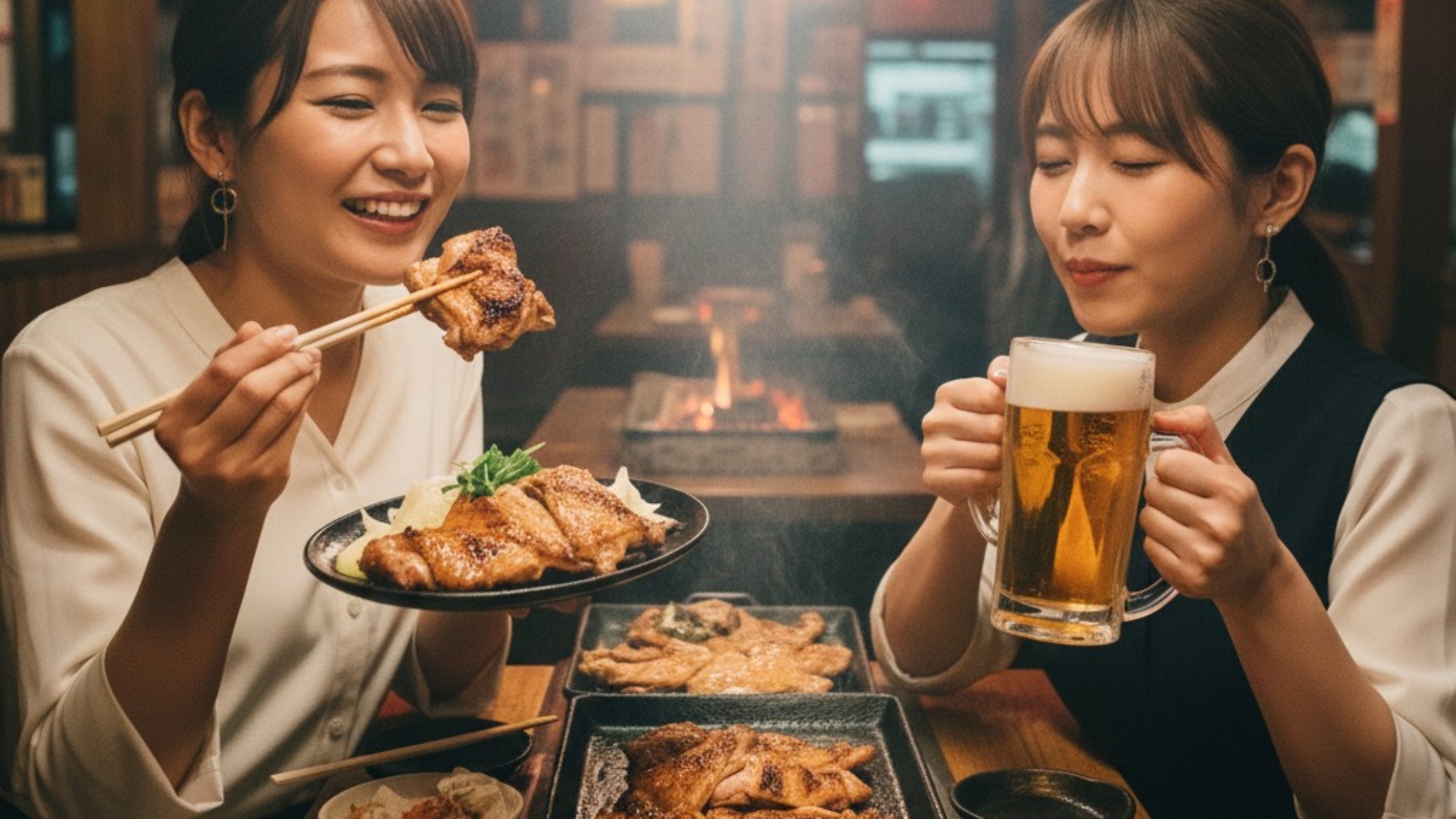 ホテル近くで「阿波尾鶏焼き」を堪能！　※イメージ