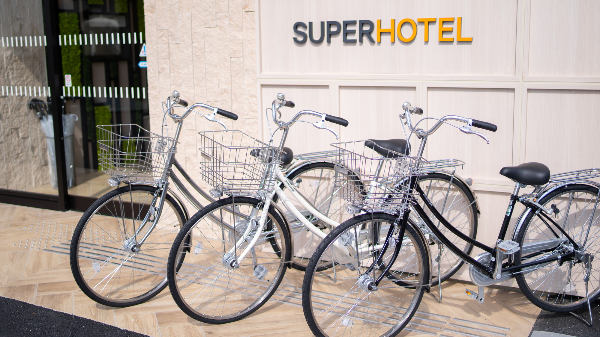 無料レンタル自転車を3台ご用意しております。自転車で近隣コンビニやスーパーへ！
