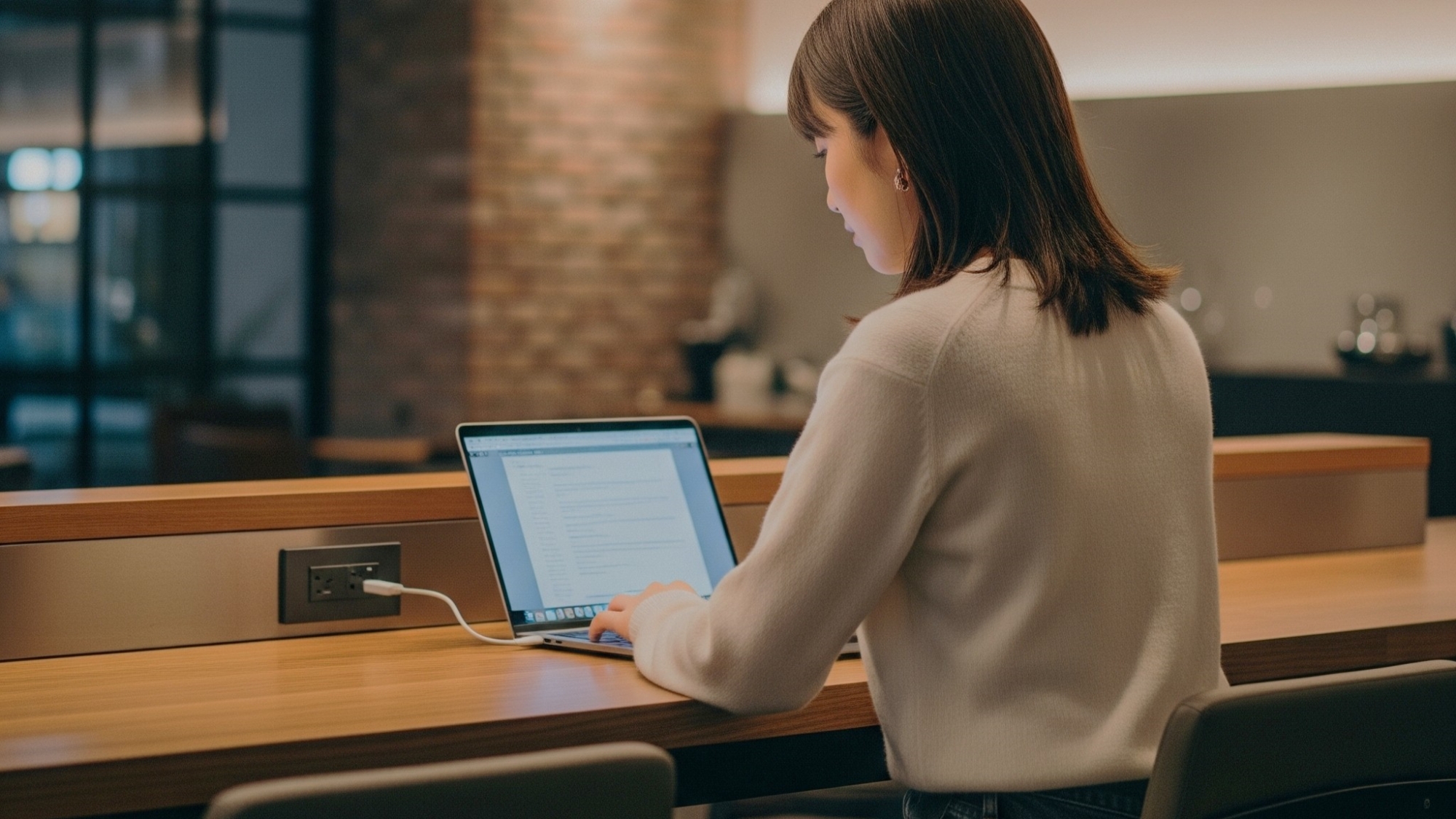 気分転換にラウンジで作業効率UP！