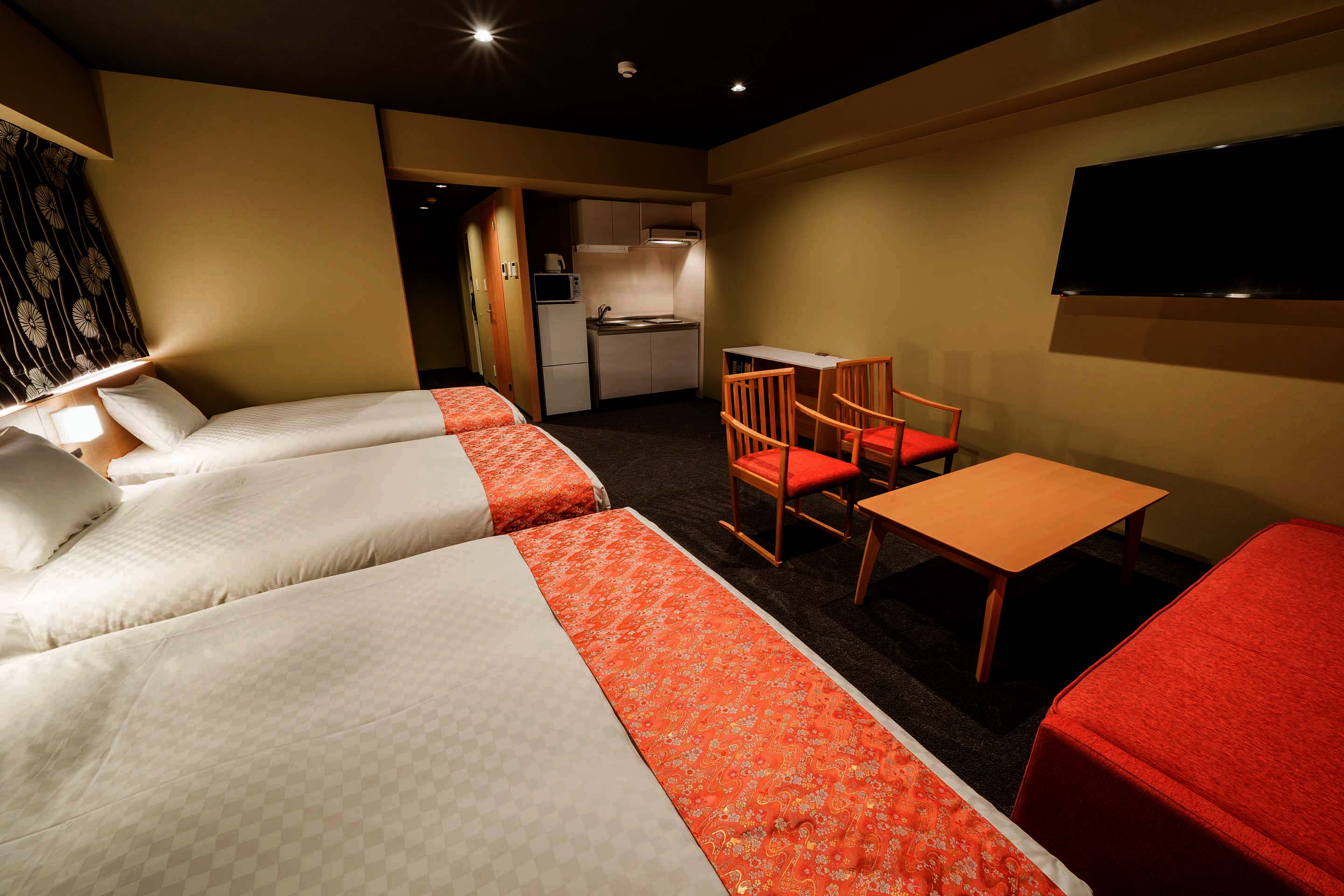 【ベッド3台+ソファベッド】スタンダードファミリー 5名定員