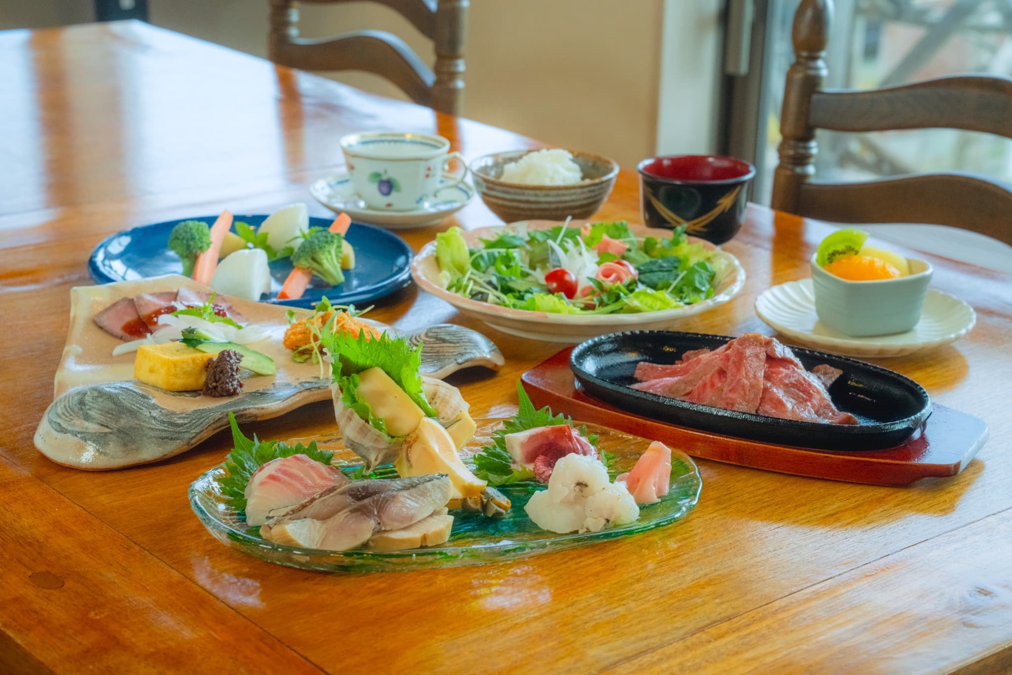 1日1組限定！淡路牛ステーキ＆お造り盛り合わせコース料理付き☆1泊2食付プラン