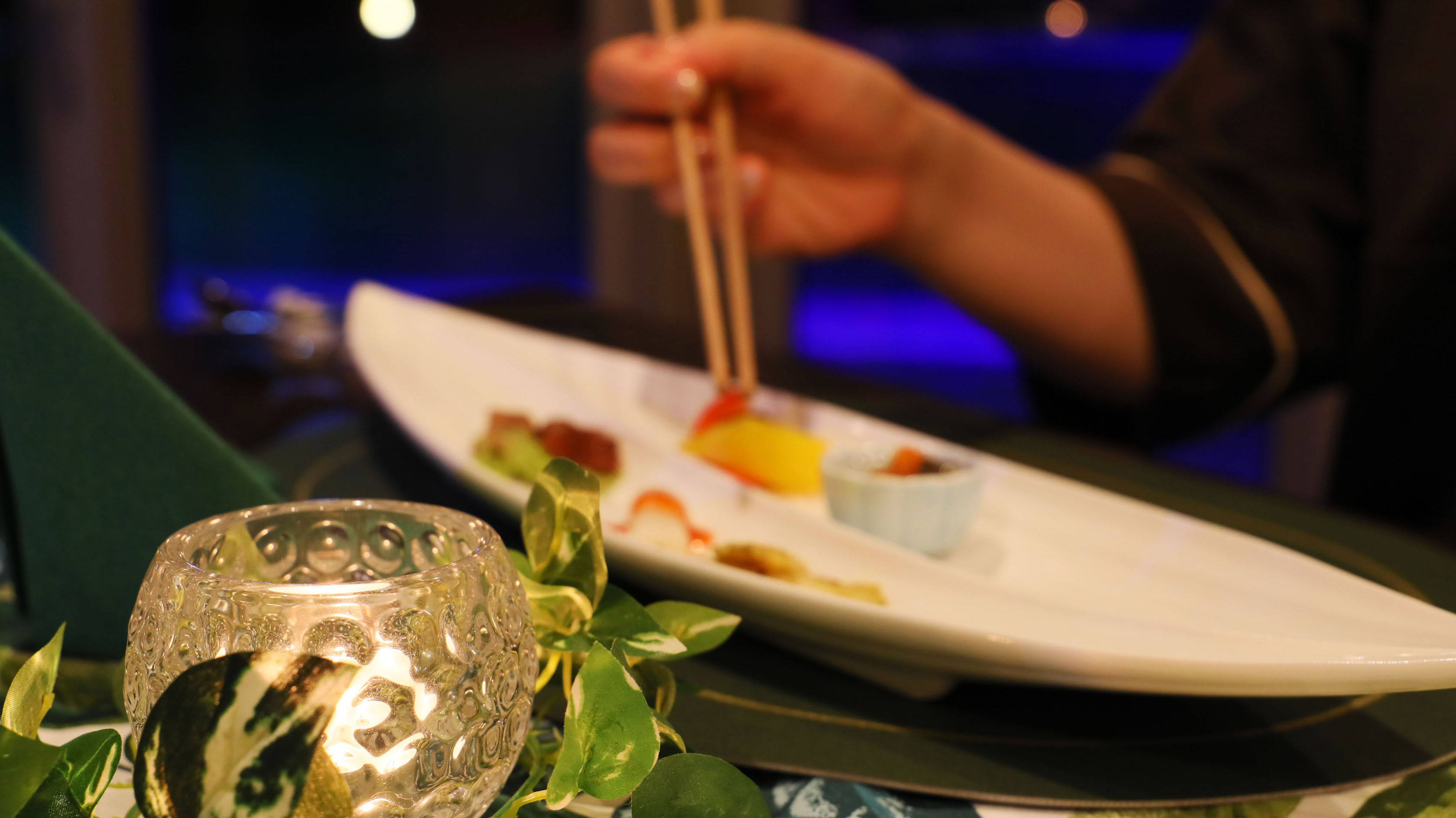 プールサイドディナー