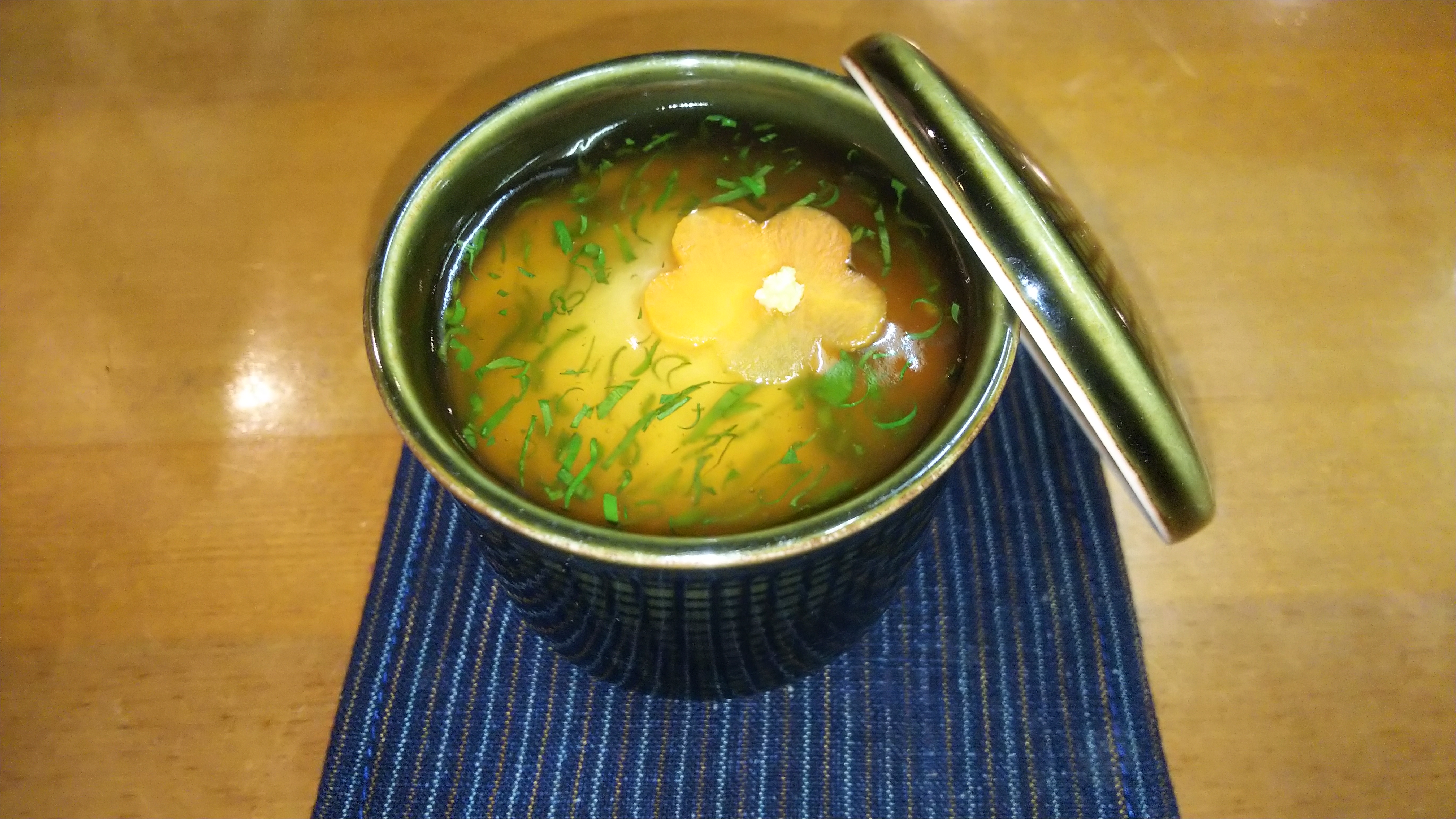 ある日の夕食、蒸し物