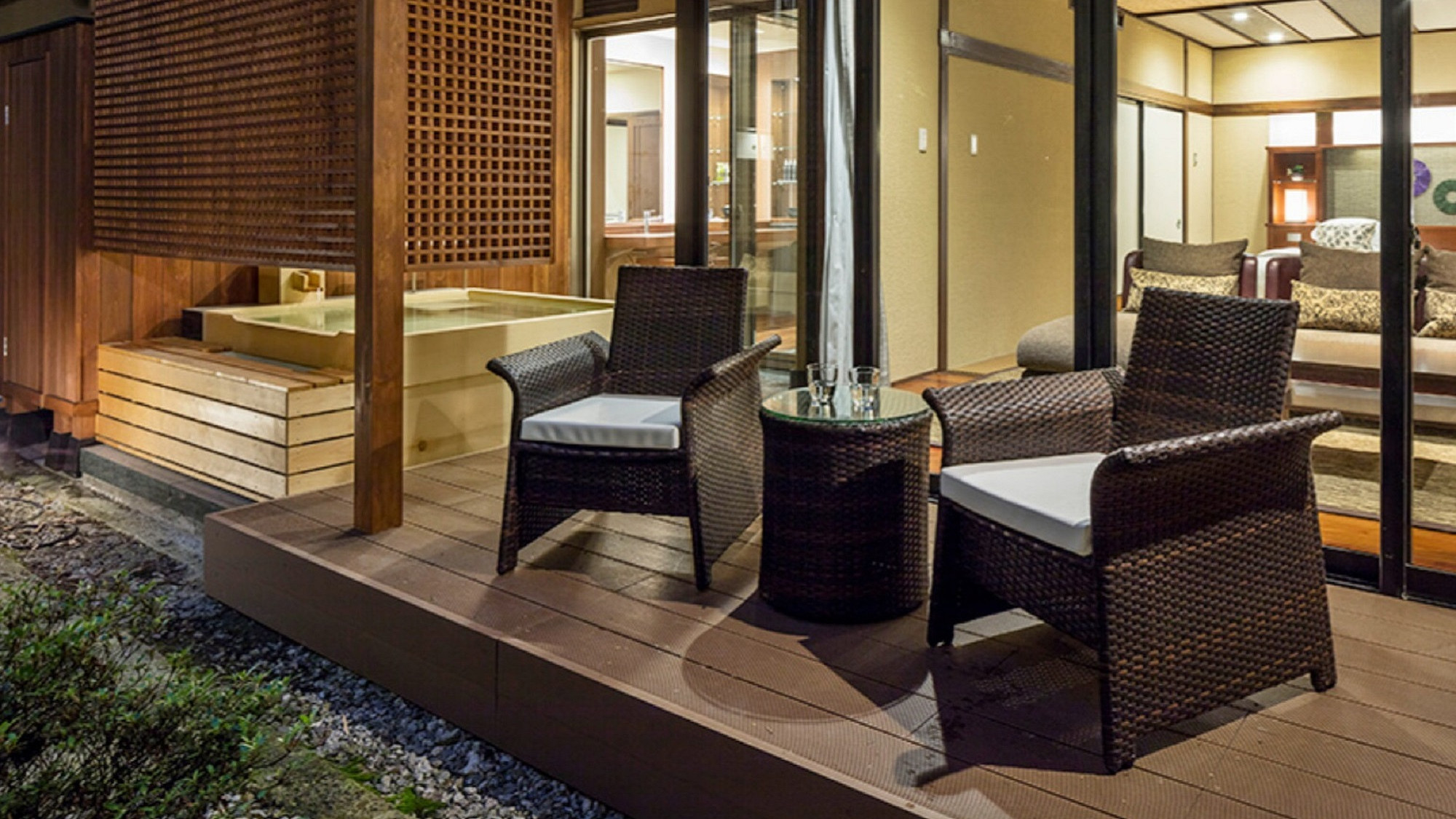 【別邸木もれび】露天風呂※禁煙室