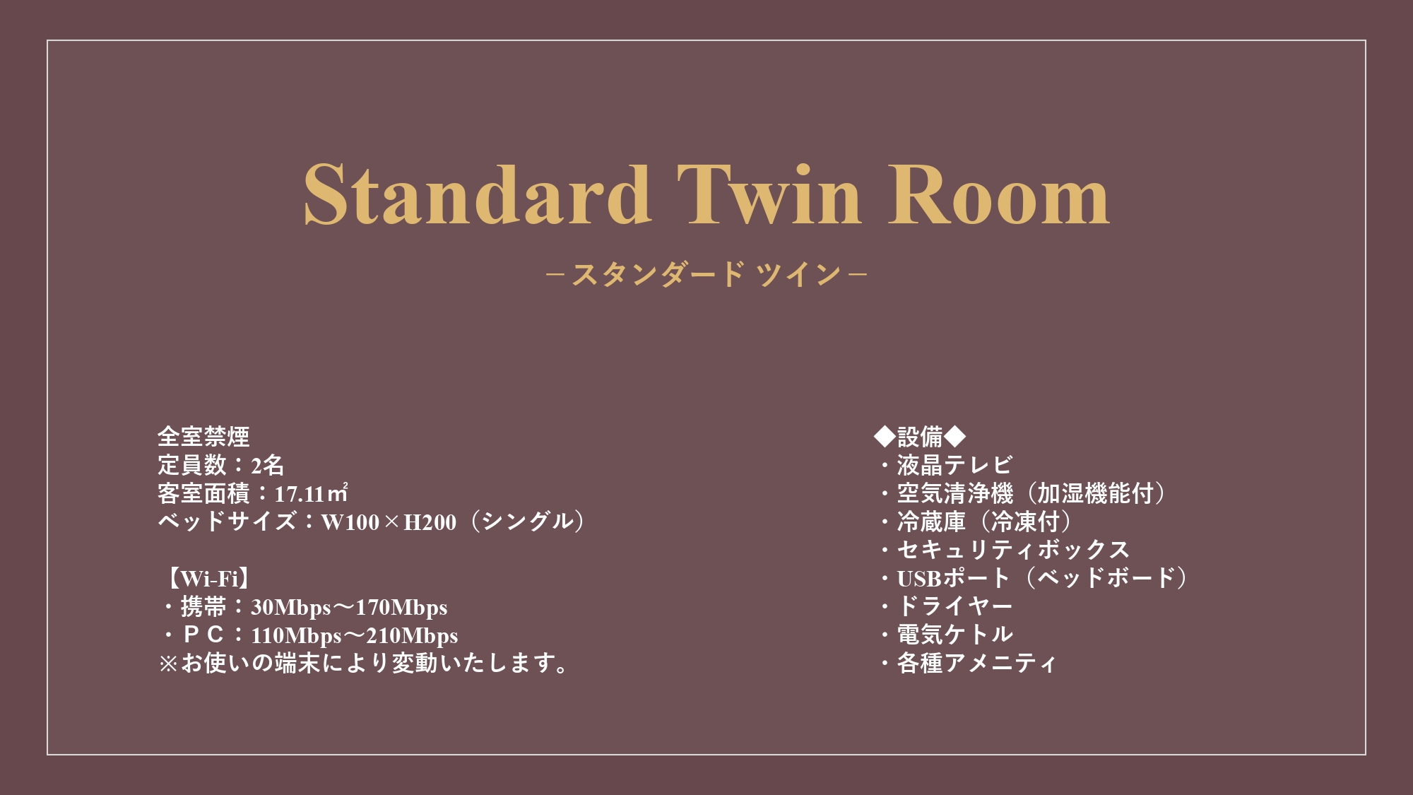 Standard Twin Room