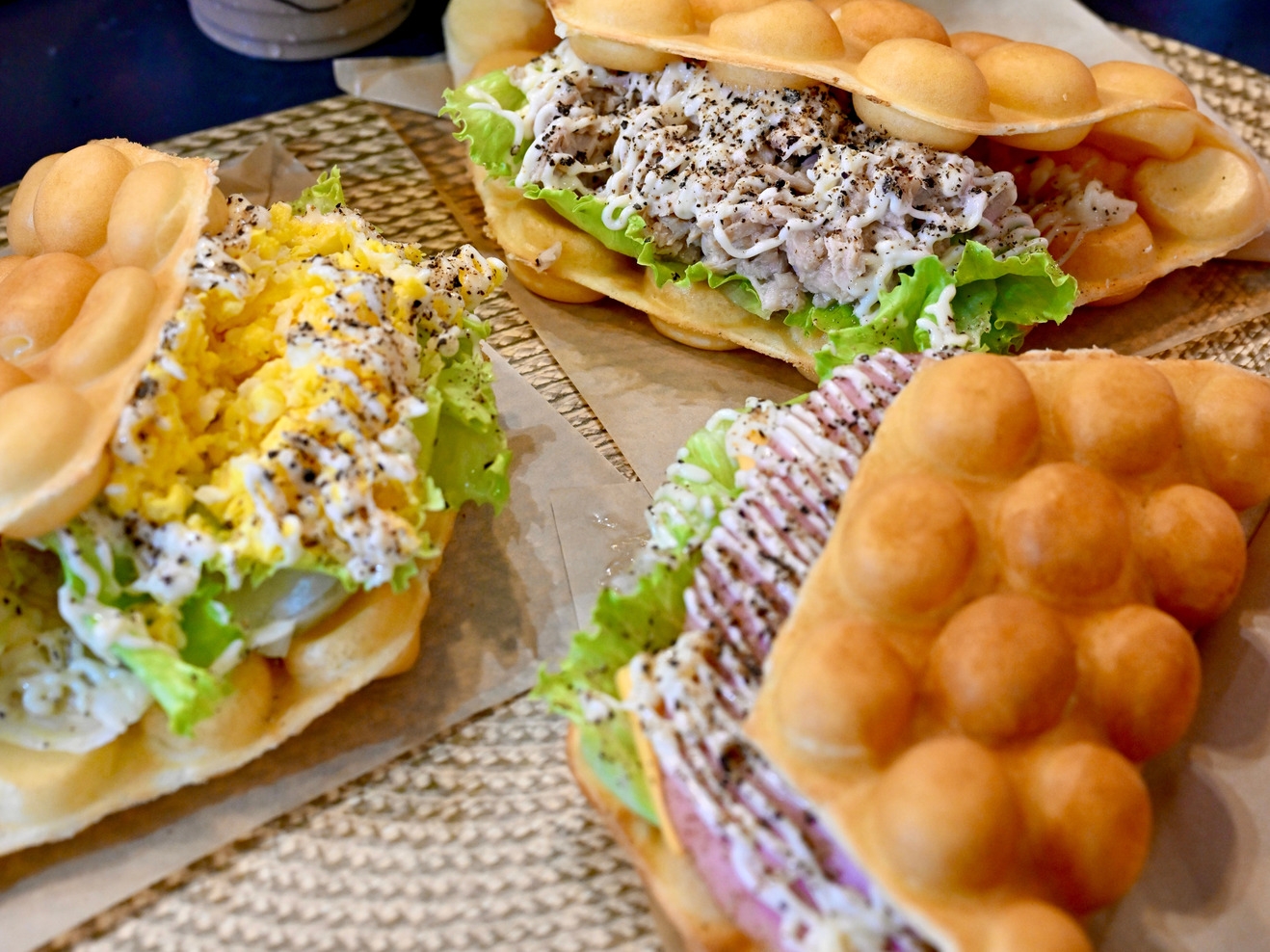 【朝食付き】ホテル１階フードホール自慢のエッグワッフルの朝食付きプラン