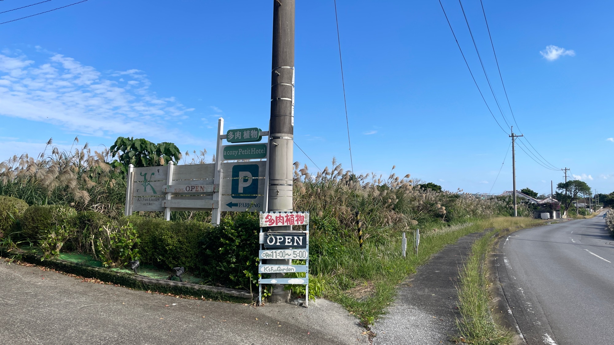 入口看板ジャングリア方面