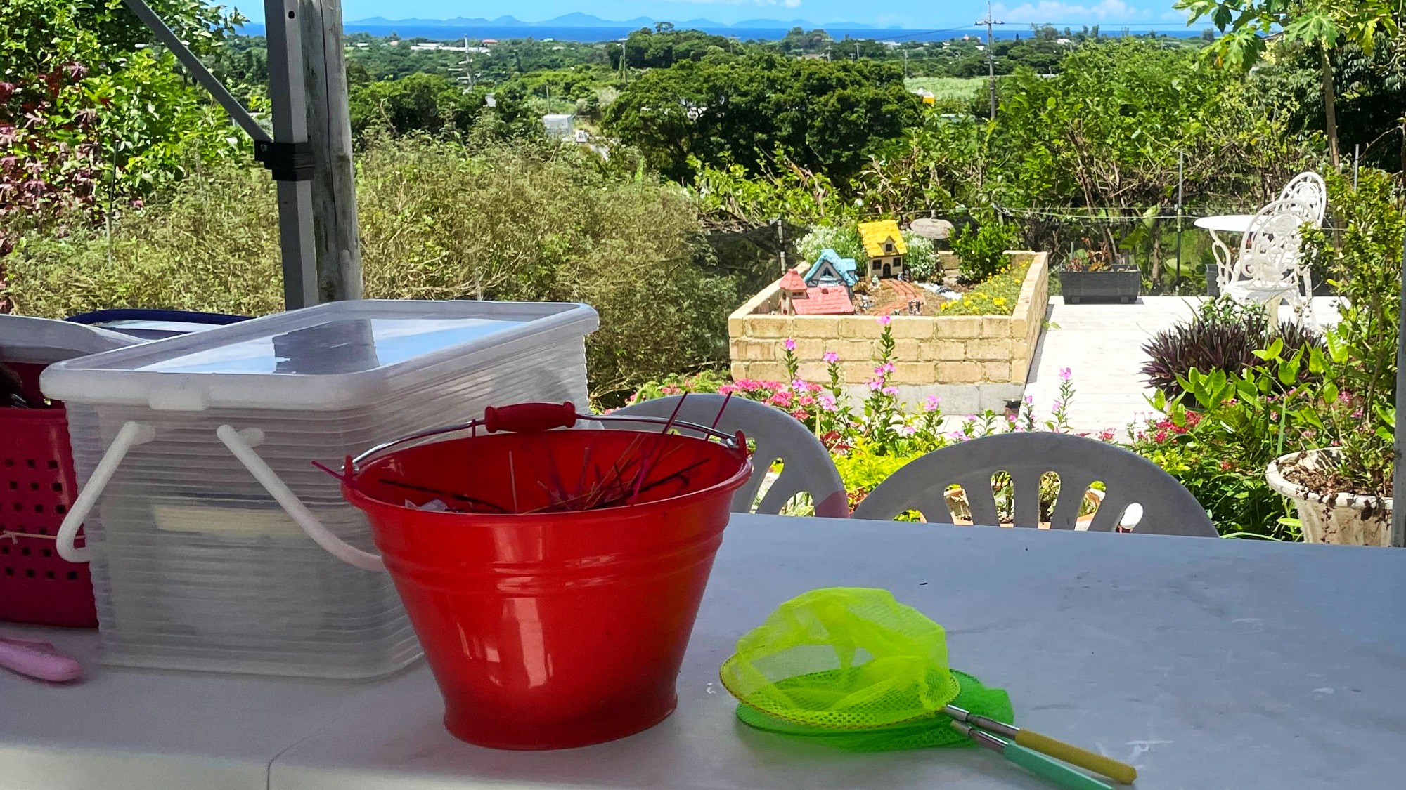 花火用バケツや昆虫採取貸出