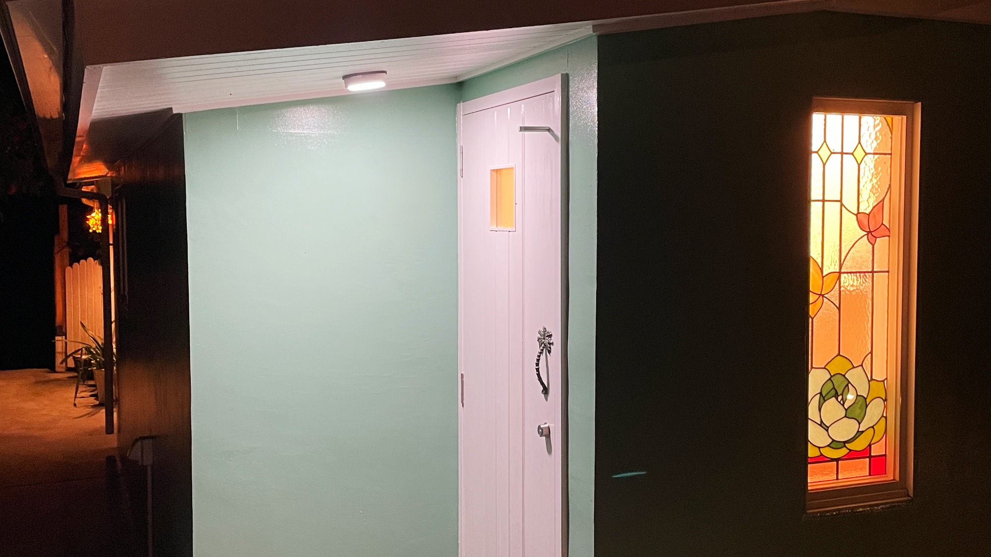 夜のステンドグラス