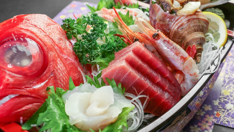【20％OFF】【楽天スーパーSALE】常盤もの宝船！豪華船盛＆常陸牛の大盤振る舞い地産地消コース★