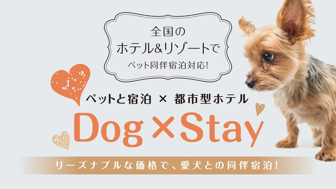 【Dog　×　Stay】　〜ワンちゃん同伴宿泊プラン〜　【素泊り】