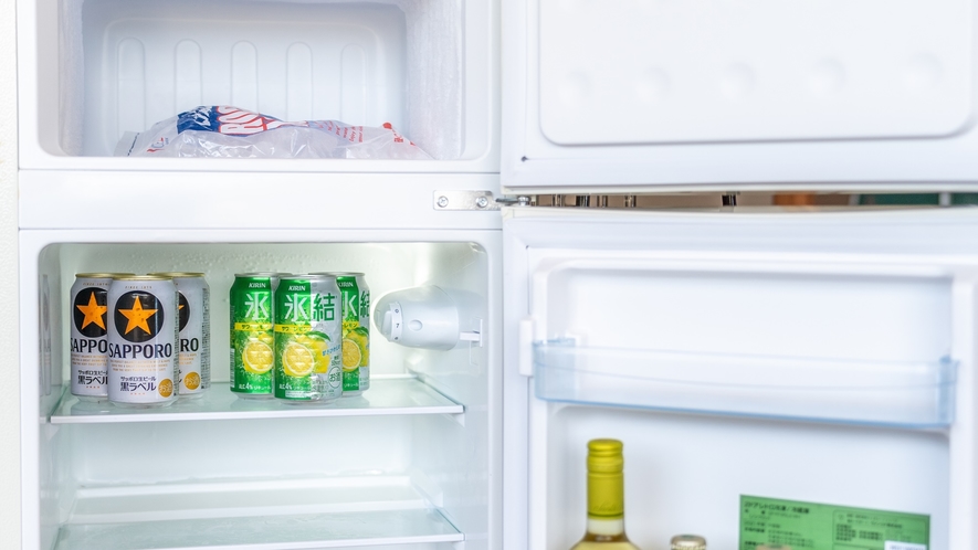 *【お部屋】冷蔵庫（ミニバー）ご予約の際に、アルコール有りかソフトドリンクのみかをお選びいただきます