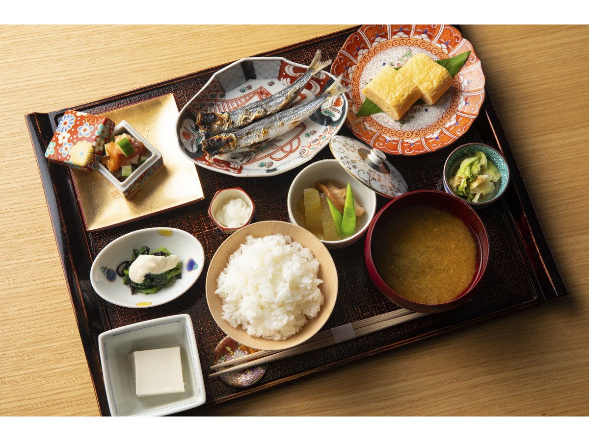 古香里庵自慢の出立の朝ごはん　①