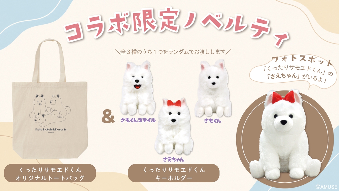 【AMUFUNコラボ】愛犬との宿泊をもっと楽しく／人気キャラクターの限定グッズ付き＜★風＞