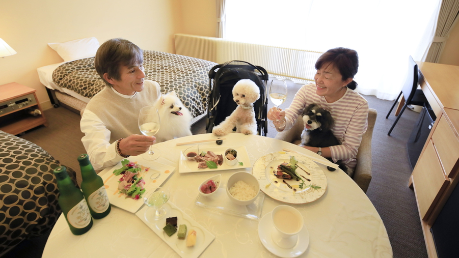 【楽天月末セール】夕食は当館スタンダードコースをお部屋でゆったり満喫＜お部屋食／風コース★＞