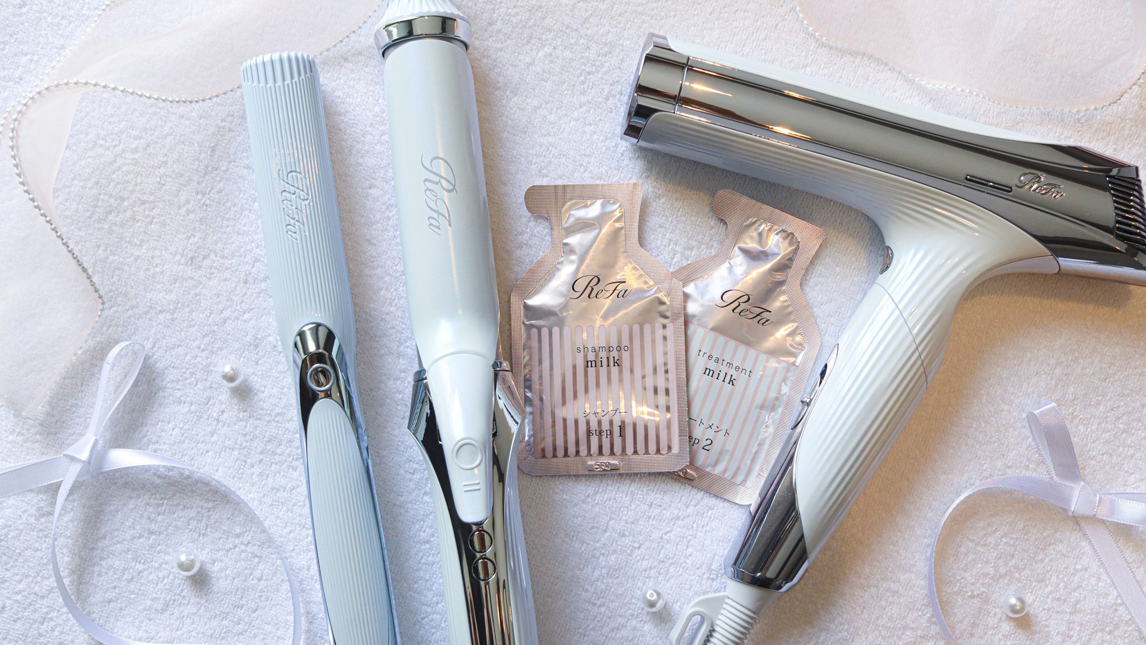 レディースプランはRefaのヘアドライヤー＆ヘアアイロン＆トラベルセットつき♪